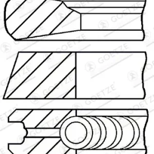 Oferta czasowa Zestaw pierścieni tłokowych GOETZE ENGINE 08-101100-00