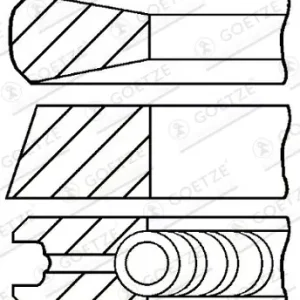Zestaw pierścieni tłokowych GOETZE ENGINE 08-102900-00 Wyjątkowa oferta