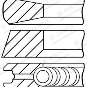 Zestaw pierścieni tłokowych GOETZE ENGINE 08-103400-00 Rabat