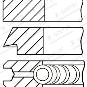 Ekspresowa dostawa Zestaw pierścieni tłokowych GOETZE ENGINE 08-103806-00