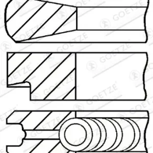 Zniżka Zestaw pierścieni tłokowych GOETZE ENGINE 08-103908-00