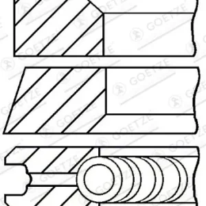 Zestaw pierścieni tłokowych GOETZE ENGINE 08-104100-00 Łatwy zwrot