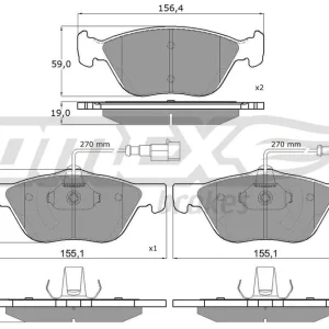 Zestaw klocków hamulcowych, hamulce tarczowe TOMEX BRAKES TX 15-05 Promocja