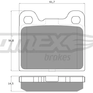Zamów dziś Zestaw klocków hamulcowych, hamulce tarczowe TOMEX BRAKES TX 15-06