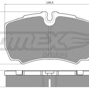 Zestaw klocków hamulcowych, hamulce tarczowe TOMEX BRAKES TX 15-11 Darmowa dostawa