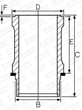 Darmowa dostawa Tuleja cylindrowa GOETZE ENGINE 15-112800-00