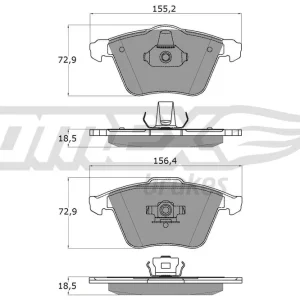 Do wyczerpania zapasów Zestaw klocków hamulcowych, hamulce tarczowe TOMEX BRAKES TX 15-26