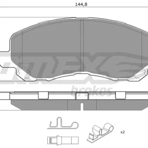 Zestaw klocków hamulcowych, hamulce tarczowe TOMEX BRAKES TX 15-27 Niska cena