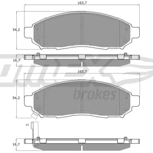 Zestaw klocków hamulcowych, hamulce tarczowe TOMEX BRAKES TX 15-28 Wybór klientów