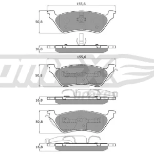Tani Zestaw klocków hamulcowych, hamulce tarczowe TOMEX BRAKES TX 15-31