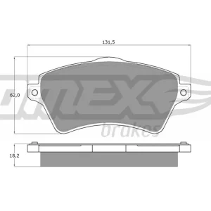 Niska cena Zestaw klocków hamulcowych, hamulce tarczowe TOMEX BRAKES TX 15-39