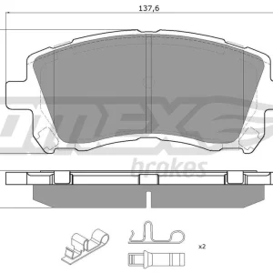 Niska cena Zestaw klocków hamulcowych, hamulce tarczowe TOMEX BRAKES TX 15-45
