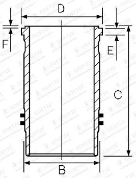 Bestseller Tuleja cylindrowa GOETZE ENGINE 15-450220-00