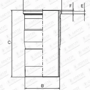 Dodaj do koszyka Tuleja cylindrowa GOETZE ENGINE 15-451190-00