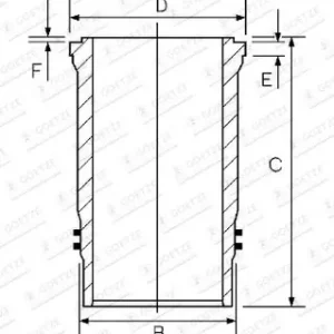 Oferta limitowana Tuleja cylindrowa GOETZE ENGINE 15-452030-00