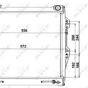 Chłodnica, układ chłodzenia silnika NRF 52091 Bestseller