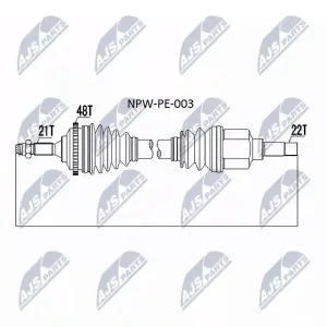 Bestseller Wał napędowy NTY NPW-PE-003
