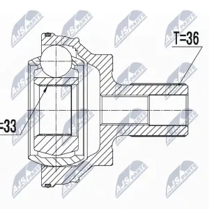 Zestaw przegubu, wał napędowy NTY NPZ-VW-043 Bestseller
