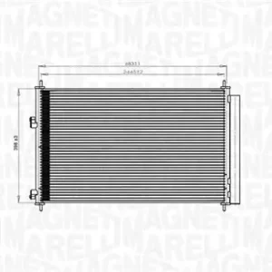 Skraplacz, klimatyzacja MAGNETI MARELLI 350203742000 Hit sprzedaży