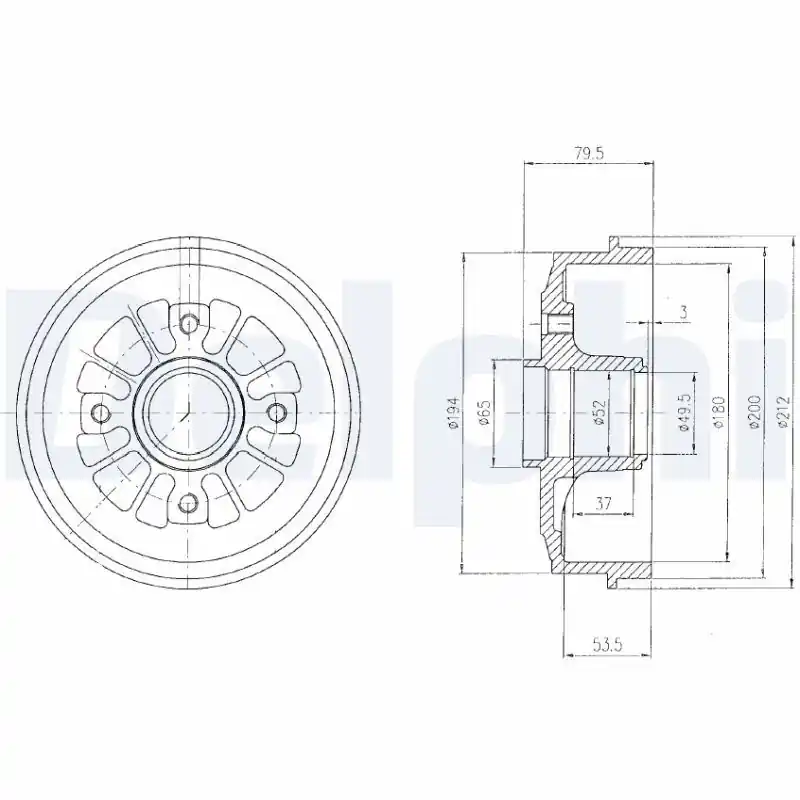 Bestseller Bęben hamulcowy DELPHI BF270