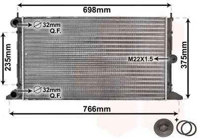 Ekspresowa dostawa CHŁODNICA SILNIKA VAN WEZEL 58002188 7M3121253B VW